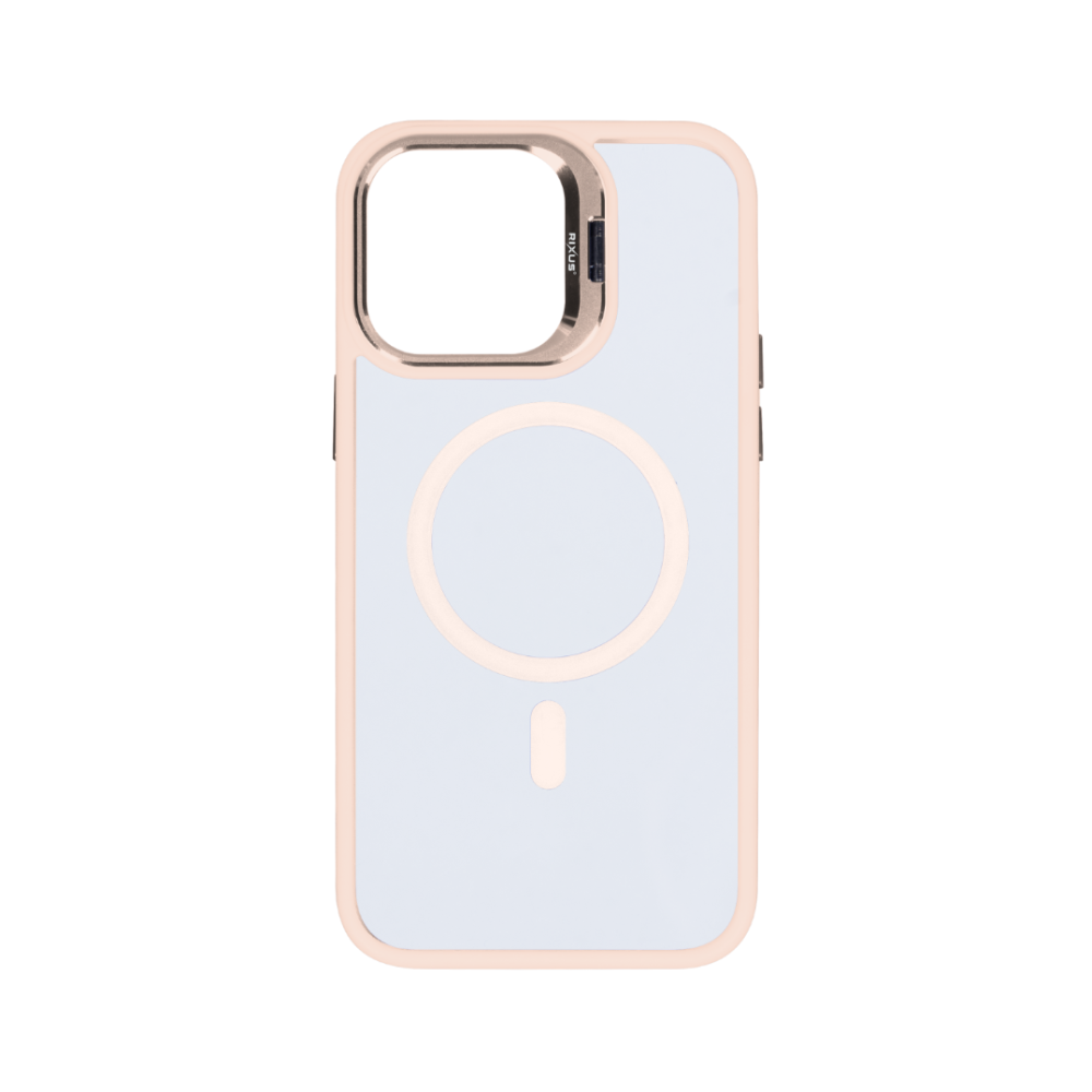 Rixus Classic 03 Case With MagSafe For iPhone 14 Pro Max - Light Pink