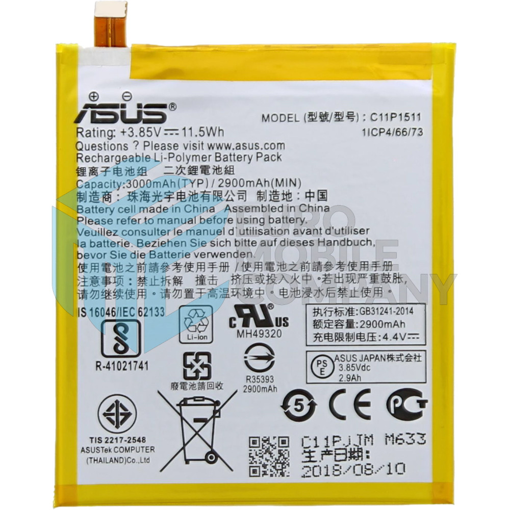 Asus Zenfone 3 (ZE552KL) Battery C11P1511 - 3000mAh