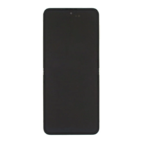 Samsung Galaxy Z Flip 3 (SM-F711B) Display Complete + Frame (No Camera) GH82-27243B / GH82-26273B - Cream