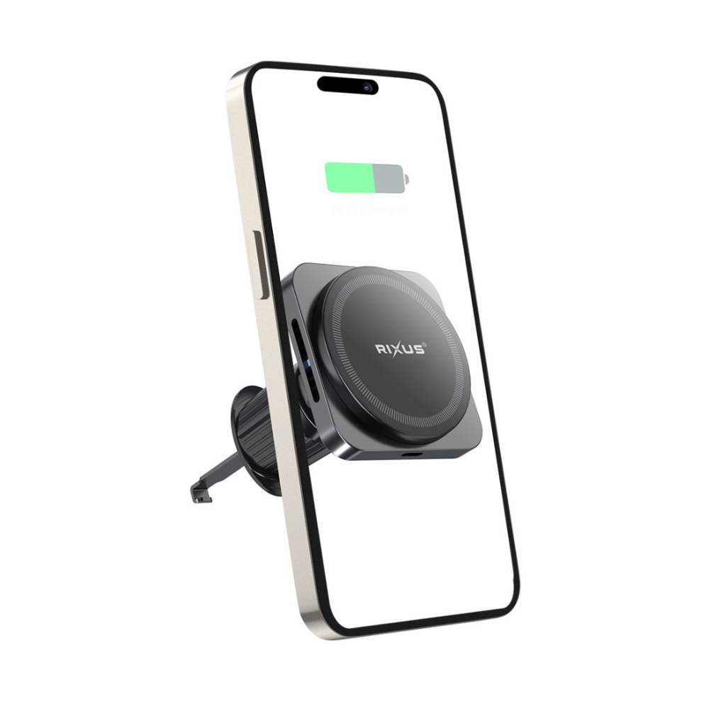 Rixus Wireless Car Charger for Magsafe Car Mount 15W RXWC20 - Space Gray
