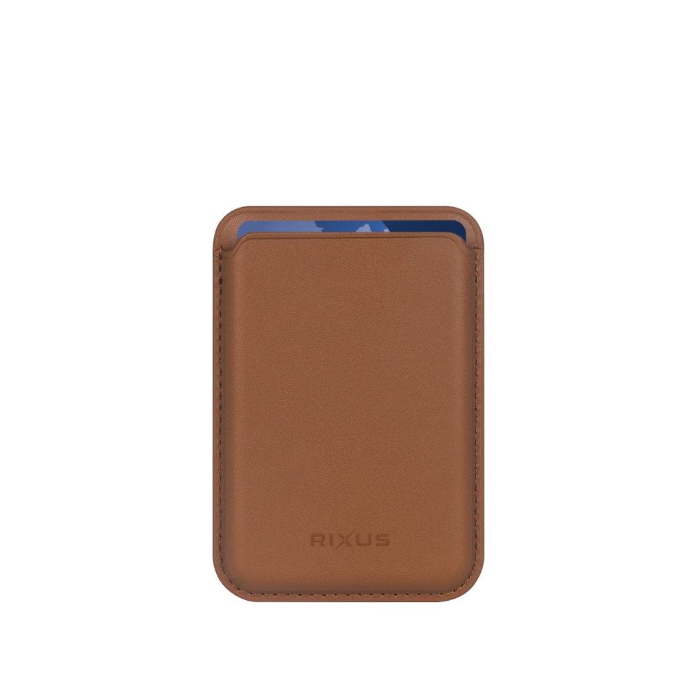 Rixus RXCH10B Card Holder With Magsafe Brown