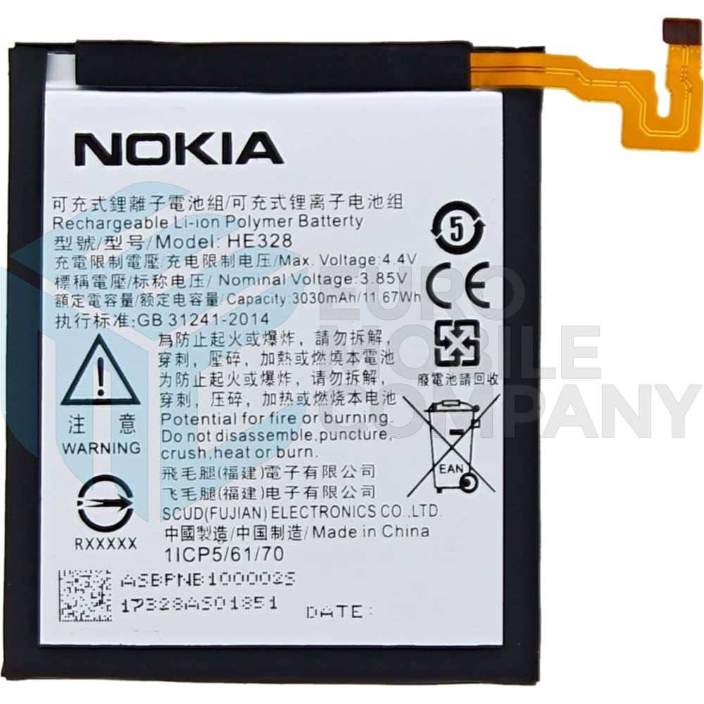 Nokia 8 Battery HE328 - 3030mAh