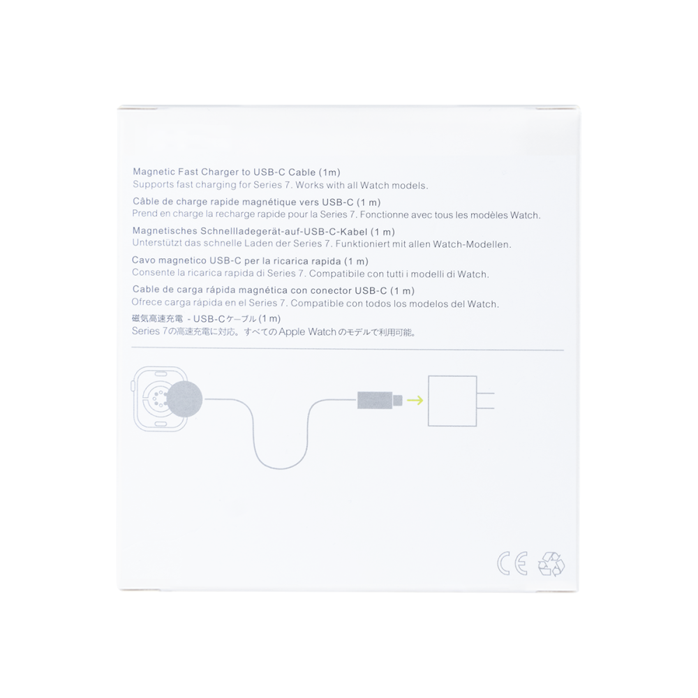 For Watch Series Magnetic Charger To USB-C Cable 100CM White Retail Box