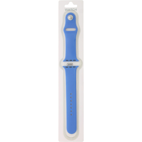Soft Silicone Strap for Apple Watch Series 38/40/41mm (Size S/M) - Blue