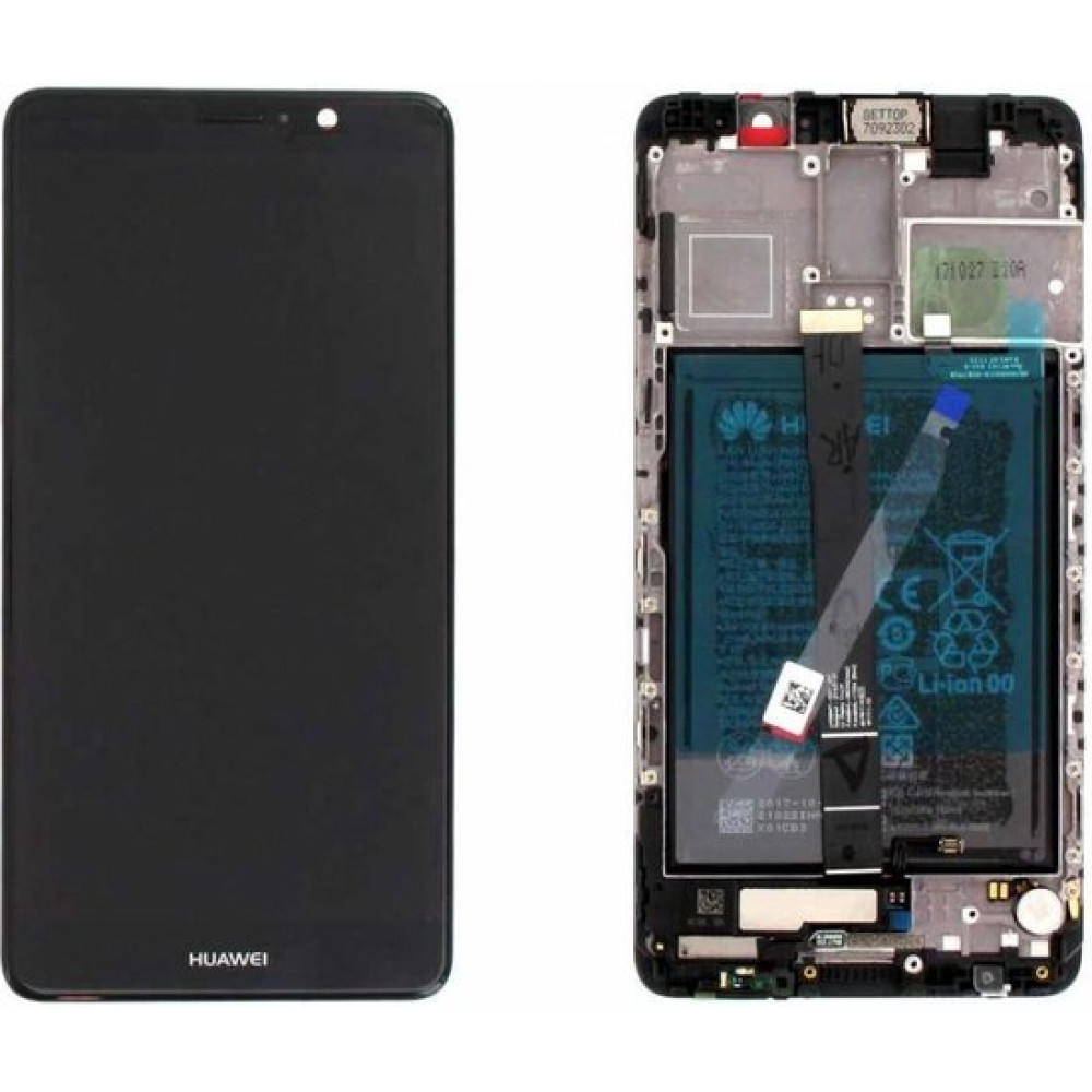 Huawei Mate 9 OEM Service Part Screen Incl. Battery (02351BDD) - Black