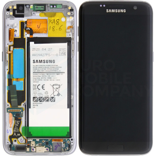 Samsung Galaxy S7 Edge (SM-G935F) Display + Battery (GH82-13359A)  - Black