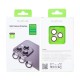 Rixus Metal Shield Camera Tempered Glass For iPhone 12 Pro Max Gold